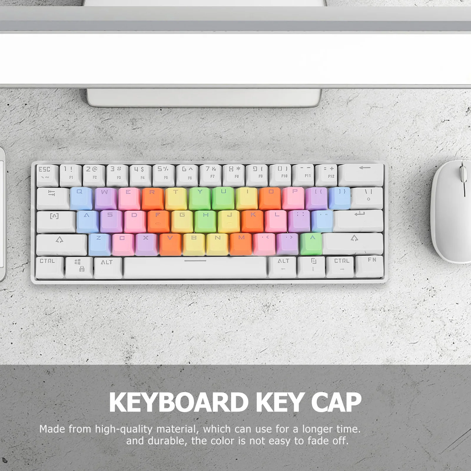 

Keycap DIY Keycaps Kit Home Computer Durable Colorful Keyboard Kits Accessories
