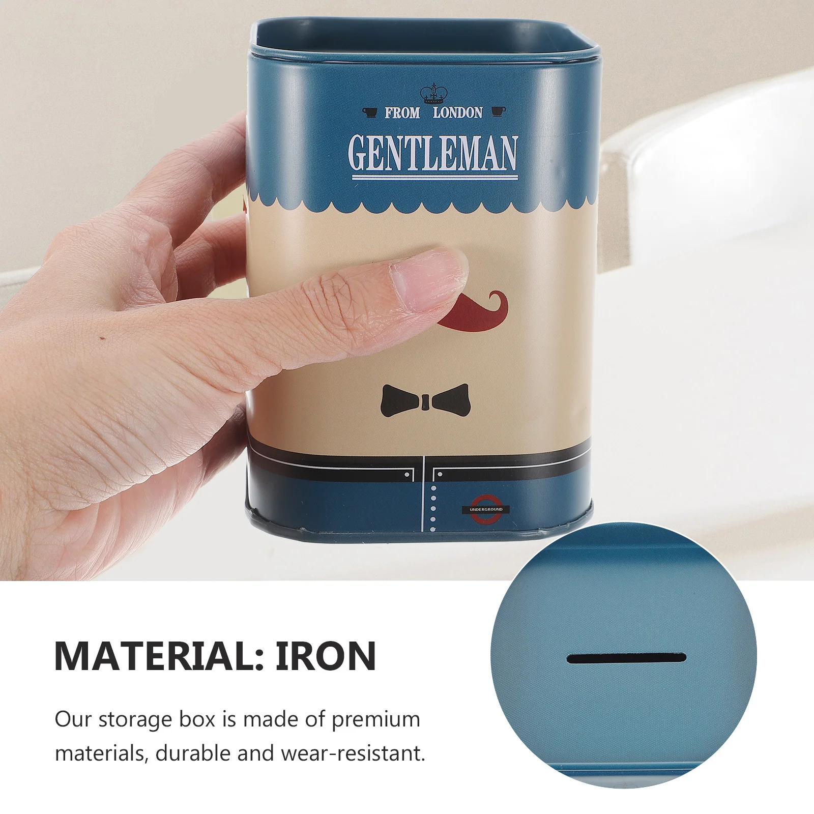 1 قطعة شفرة فولاذية غير قابلة للصدأ صندوق إعادة التدوير 4.5 سنتيمتر فتح شفرات حلاقة تخزين الحاويات لصالون الحلاقة المتاح #3