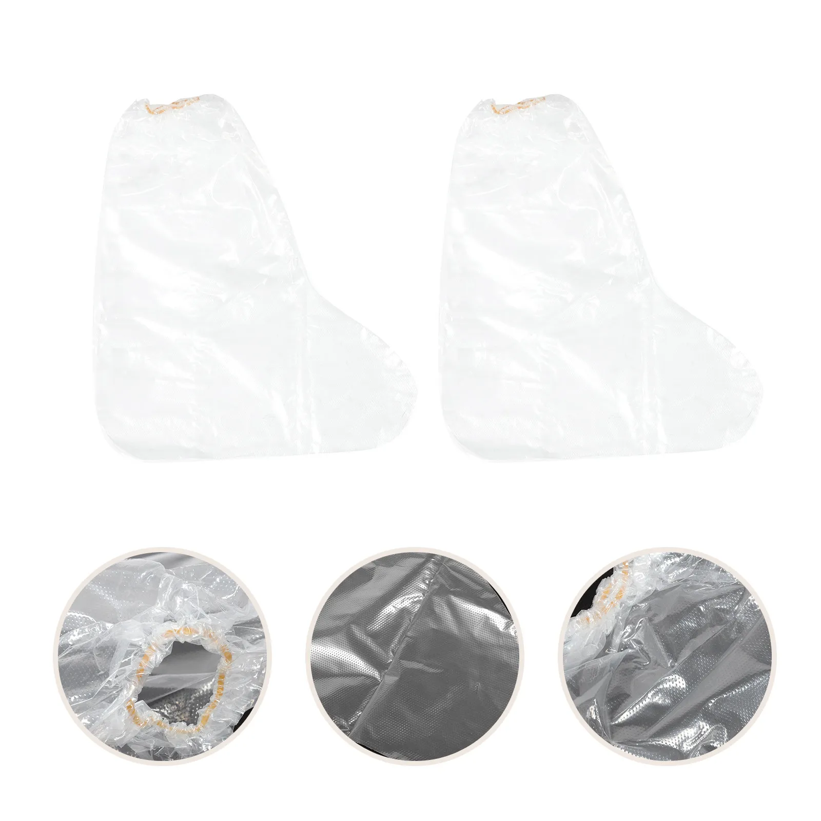 

50Pcs Waterproof Shoe Covers Elastic Cuff Non-Slip Rain Protection for Outdoor Indoor Use Disposable Shoe Rain Covers