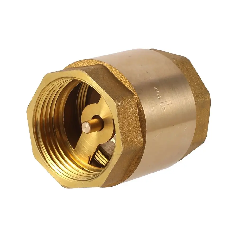 Durable NPT Brass Check Valve Female Thread One-Way Valve for Water Control Anti Irrigation Aquarium System Backflow Valve