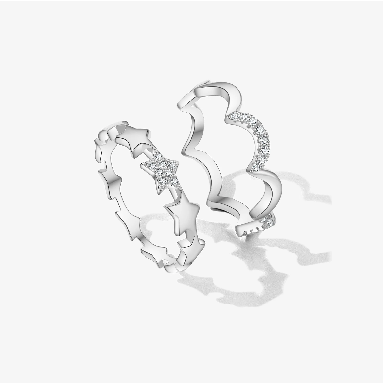 

VEWANT 925 Sterling Silver Mutil Moon Star Zircon CZ Luxury Ring Women 2025 New Fine Party Jewelry Shiny Anniversary Gift