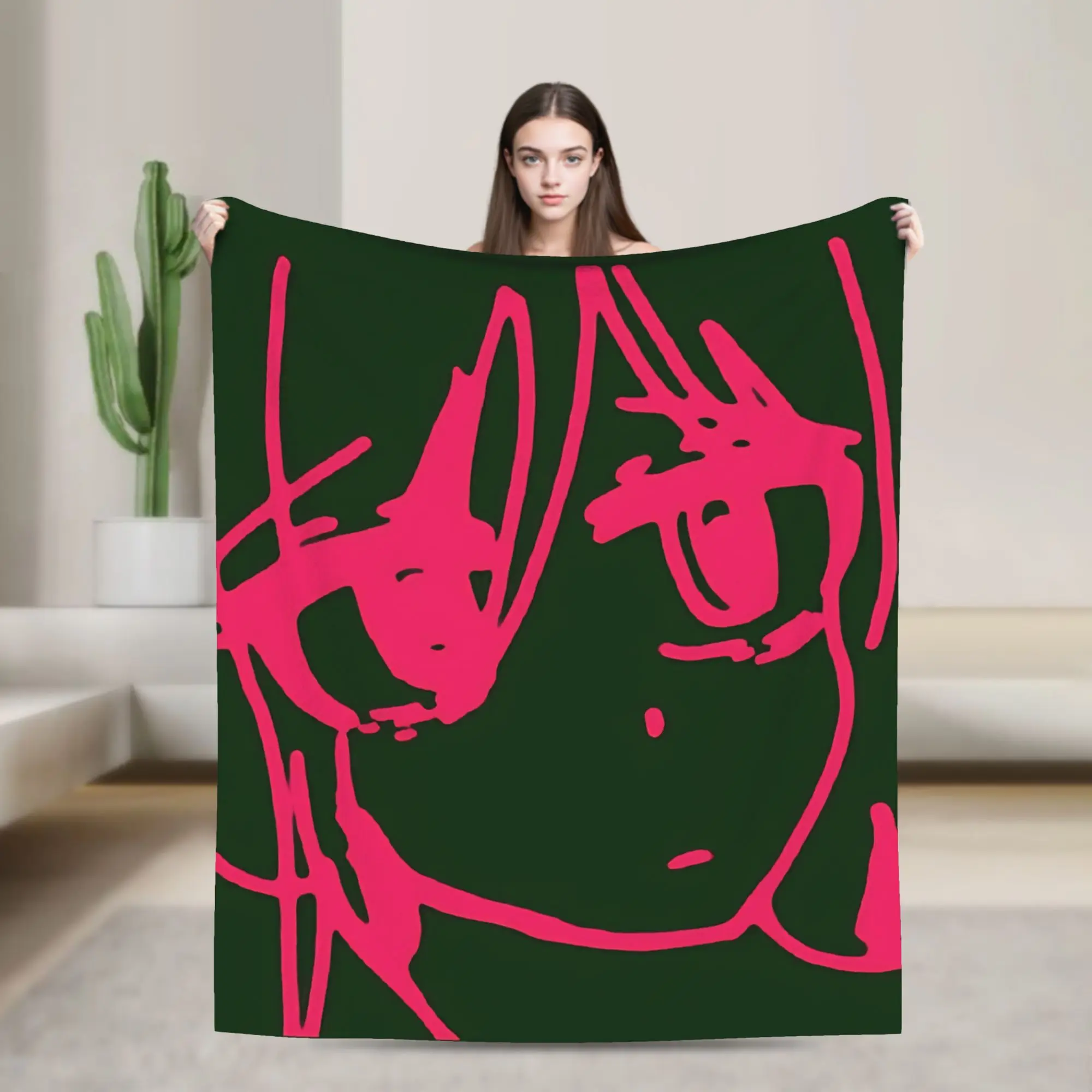 

Sewerslvt Schizofrenia Warm Soft Blanket Decorative Plush Throw Blanket Pattern Couch Chair Flannel Bedspread Sofa Bed Cover