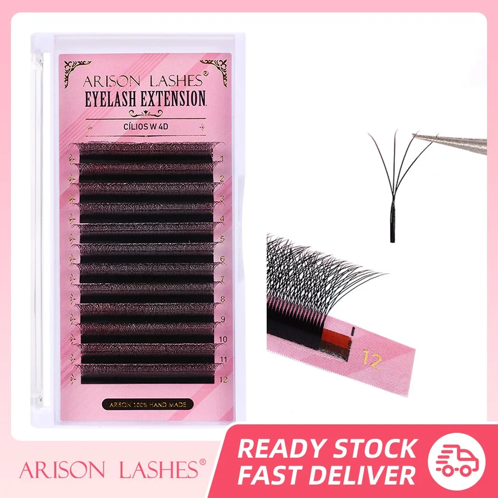 ARISON Soft 4D W Premade Volume Lashes Can be matched with YY 3D 5D W4D Shape Eyelashes Extension Cilios y w For Wholesale