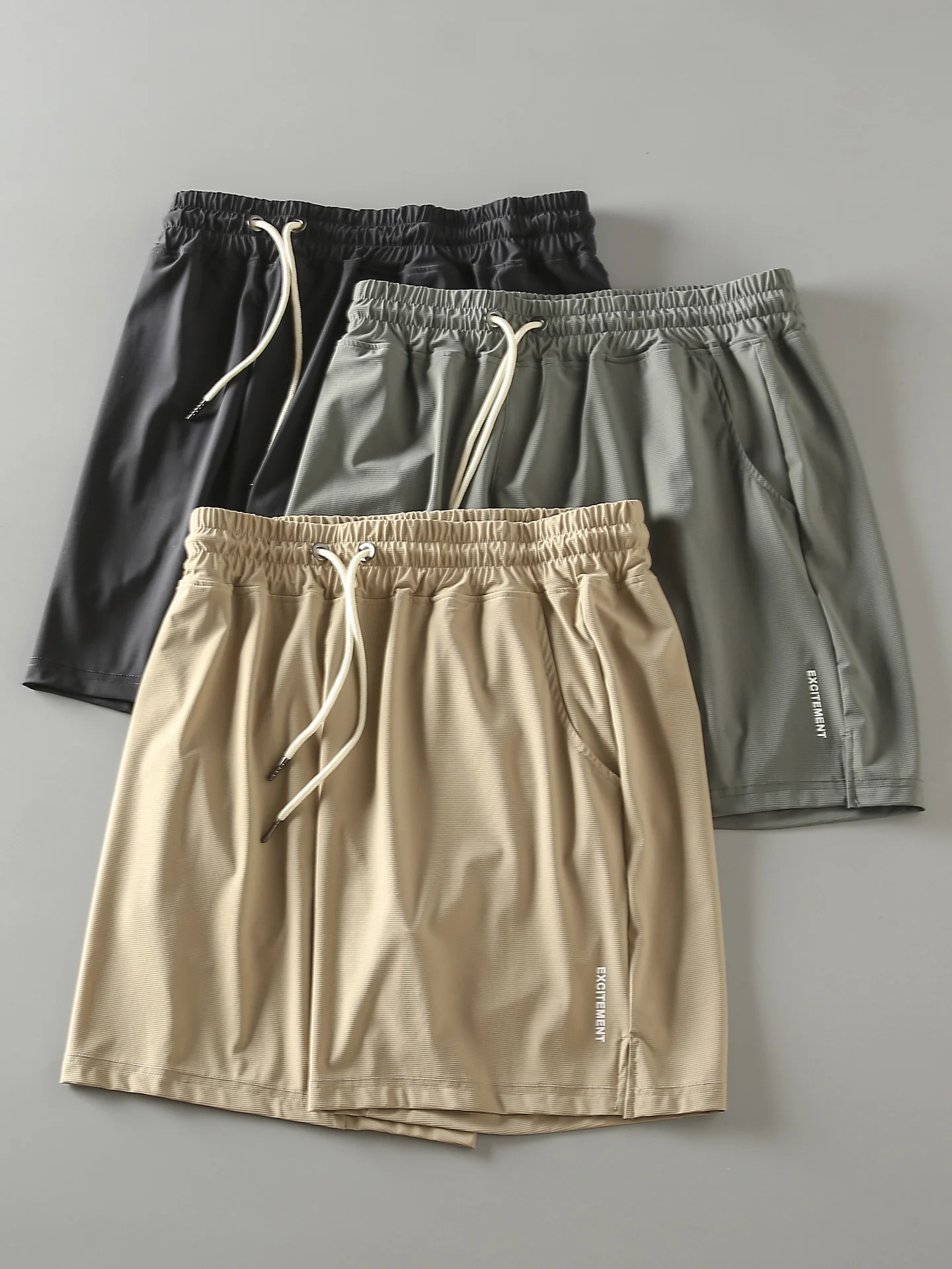 

Летние тонкие уличные функциональные эластичные мужские спортивные на открытом воздухе с принтом Qui Dry Fitn Cool Casual orts Дышащие прямые Le...