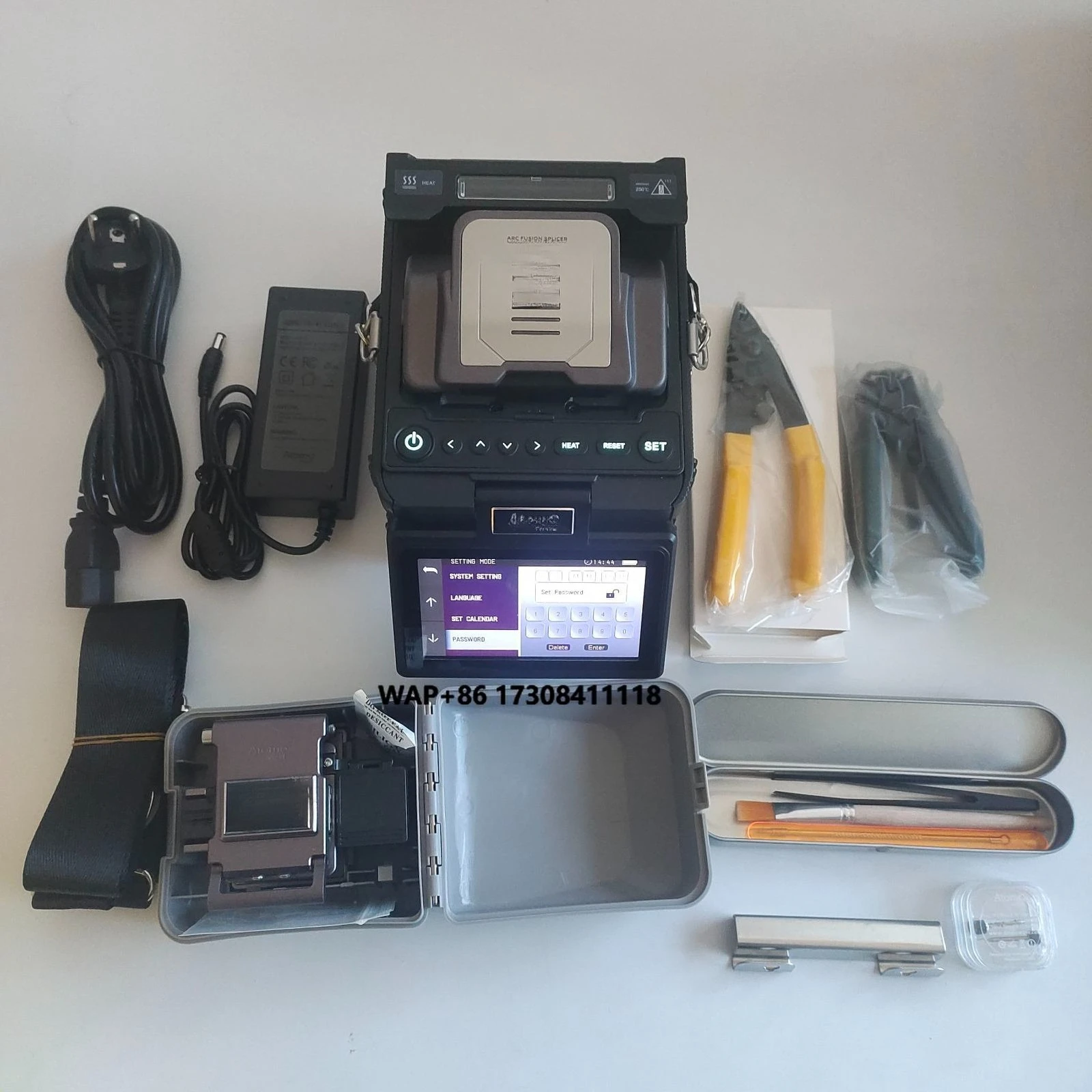 

Fusion Splicer Korean Brand 4 Motors English Portuguese, Spanish , VFL OPM ,optic Fiber Welding Machine