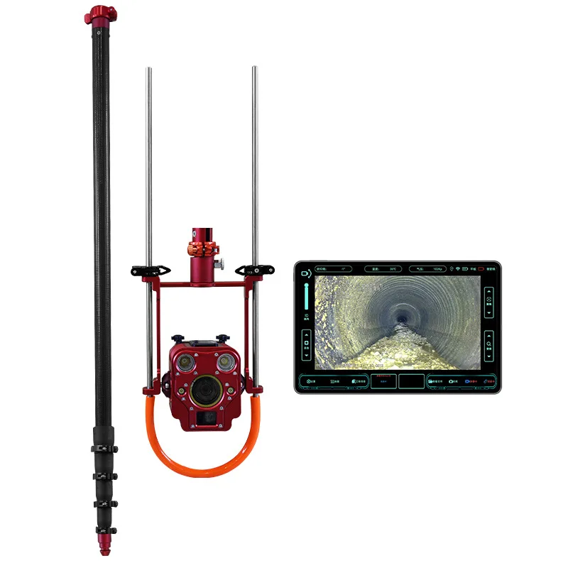 Fast pass pipe periscope QV high definition industrial endoscope drain pipe inspection photo sewer municipal periscope