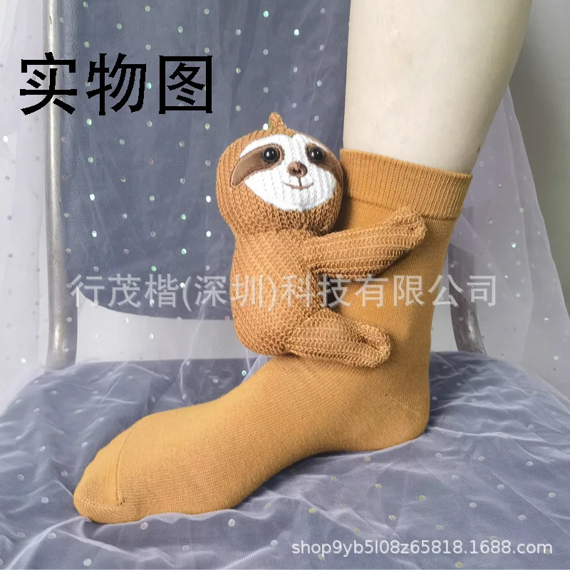 رقيق الكروشيه الحيوان طباعة شباشب محبوكة المرأة لطيف الحيوان الجوارب أحذية منزلية دافئة مريحة الجوارب القصيرة للمنزل