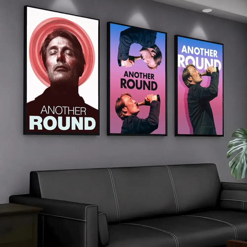 classic movie A-Another Round-D Painting Calligraphy Artwork for Home Bedroom Office Wall Decoration Gift