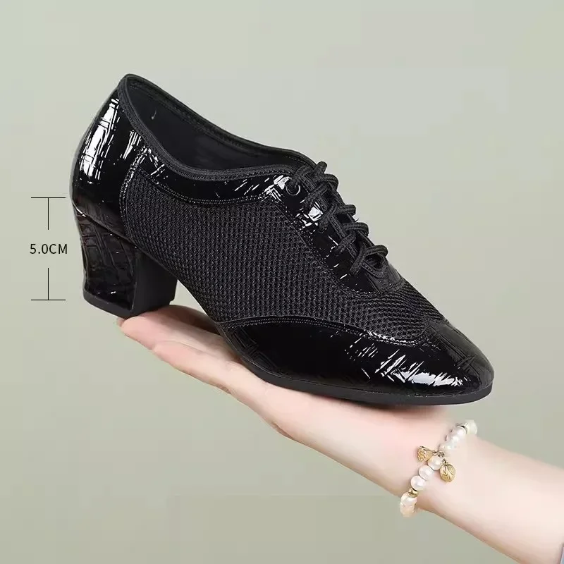 Latin Dance Shoes For Women Adult Body Training Dance Shoes With Soft Square Social Dance Shoe Woman Sneakers Modern