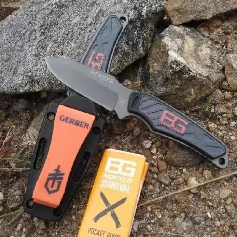 Outdoor high-hardness fixed blade knife, EDC portable pocket knife, tactical knife, multi-purpose survival knife mountaineering