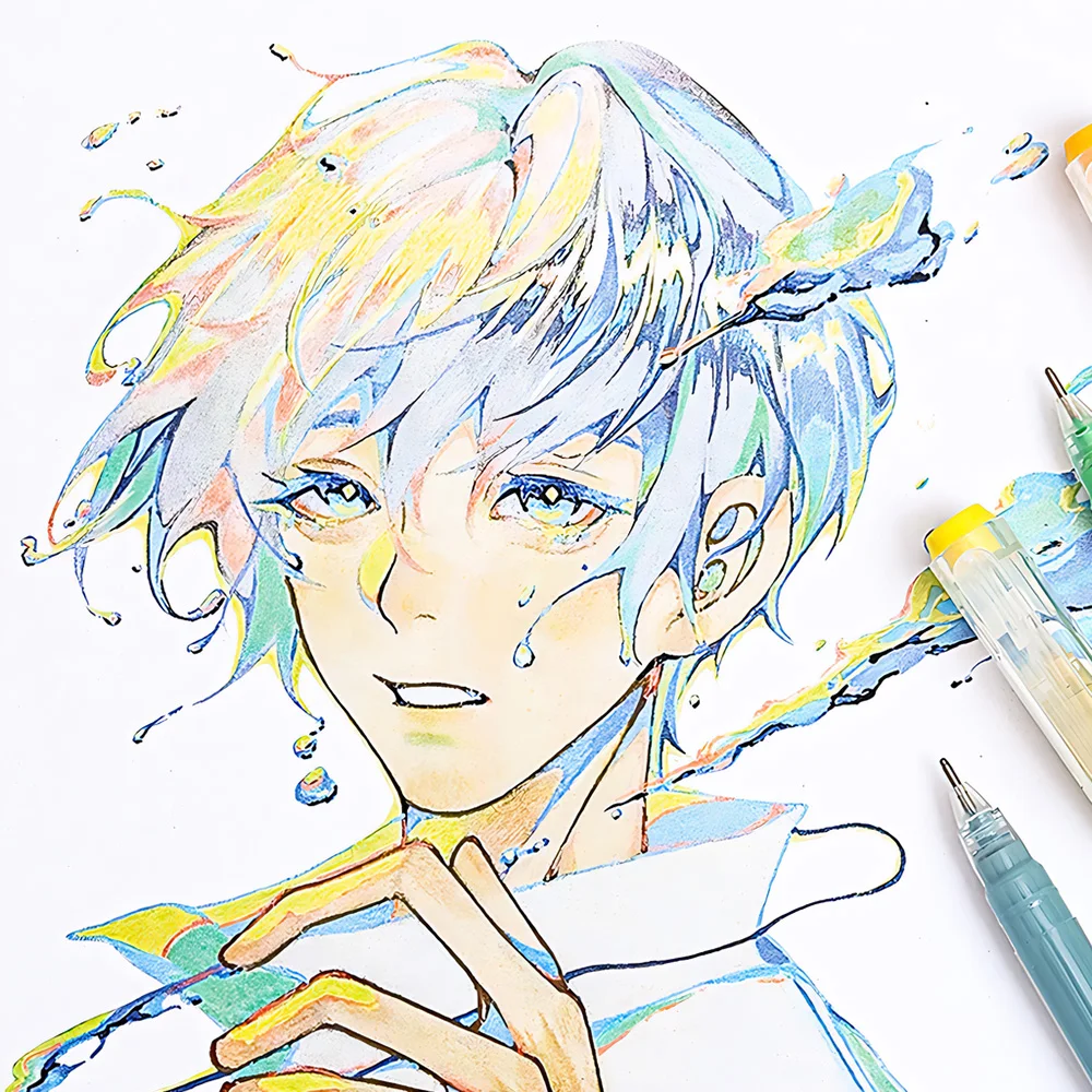 9Pcs Morandi Gel Pen Set 0.6mm Fine Tip Quick-Dry Aesthetic Pastel Colors for Manga Anime Sketching Drawing Graffiti Stationery