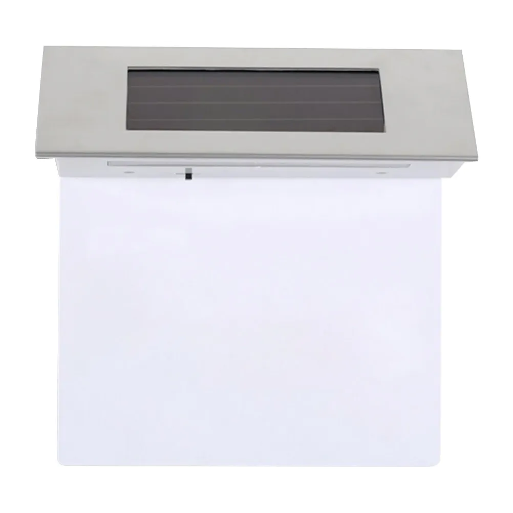 

2 шт. солнечных светильников для номера дома, прочные, из нержавеющей стали и АБС-пластика, с солнечной зарядкой, водонепроницаемые, настенные, с датчиком движения