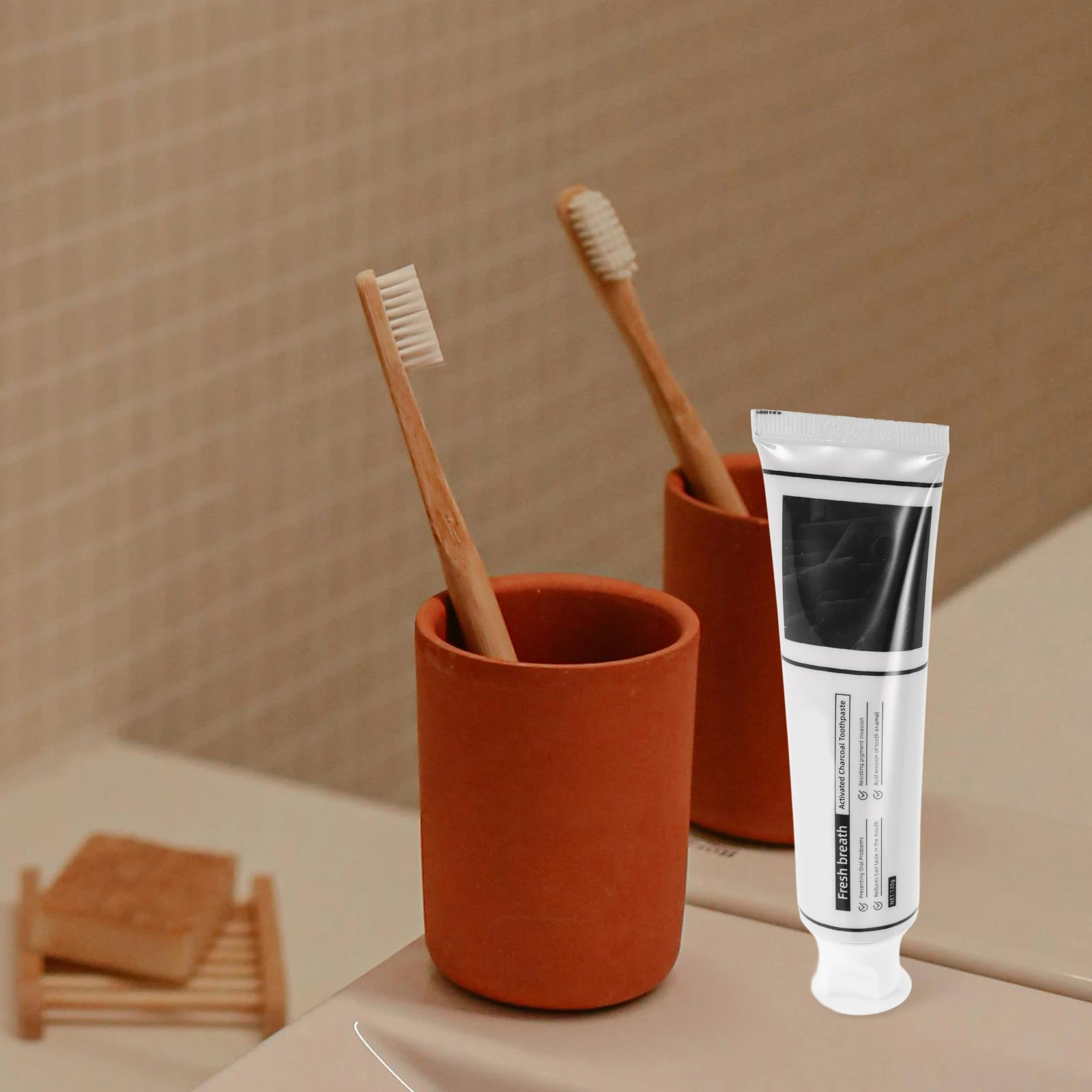 

Bamboo Charcoal Sea Salt Toothpaste Coconut Oil Fresh Breath Enamel Strengthening Sensitive Teeth Stain Removal Cavity