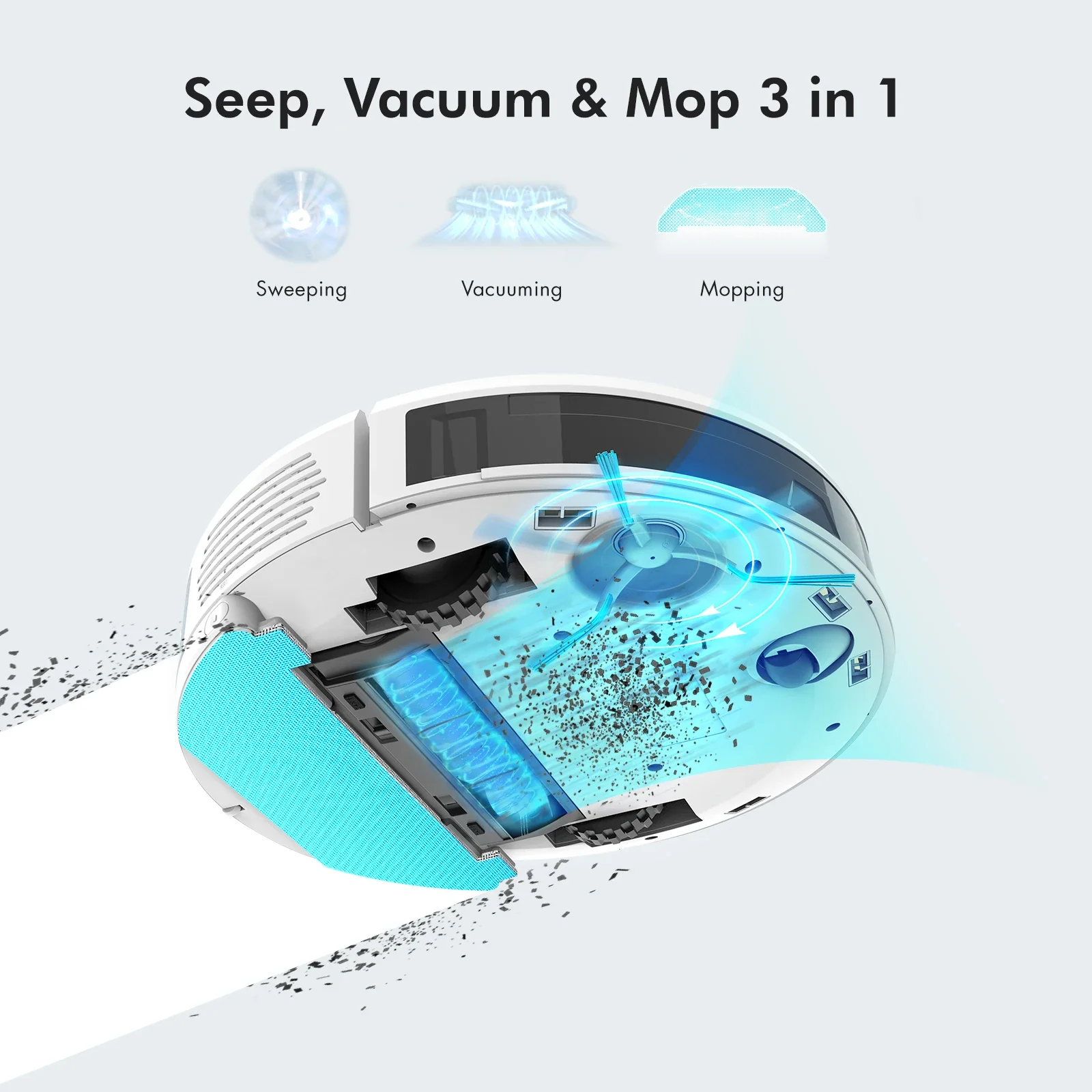 Neabot Q11 Robotic Cleaning Robot Self Empty Smart Mop Sweeping Aspiradora Robot Hoover Vacuum Cleaner