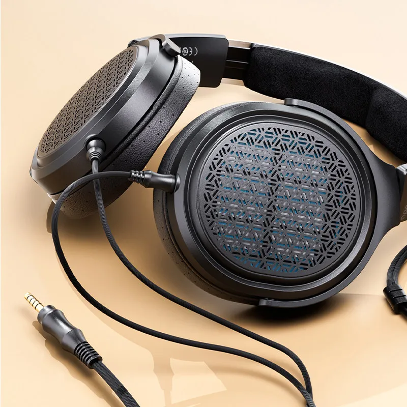 FiiO JT9 Open Back Planar Headphone Wired Over Ear Hifi Music Foldable Headset 3 5Mm 4 4Mm Audio Jack For Audiophiles