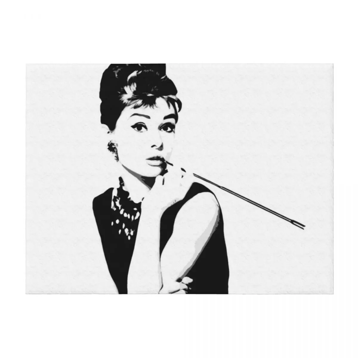 

Audrey Hepburn Portrait Art Throw Blanket Plush Travel for winter Heavy Blankets