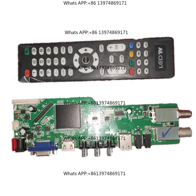 RR52C.04A Support Digital Signal DVB-S2 DVB-C DVB-T2/T ATV Universal LCD Driver Board Dual USB play media
