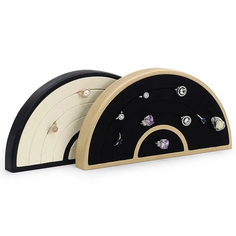 الرجعية مجوهرات عرض موقف حلقة أقراط رفوف العرض قلادة سلم عرض تخزين الرف اكسسوارات مجوهرات الدعائم #5