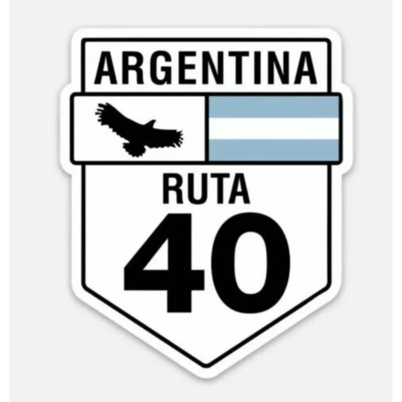 Ruta 40 Car Decal/Sticker Panamericana Route 40 -Personality Fashion Car Motorcycle Bike Laptop Waterproof Vinyl Sticker