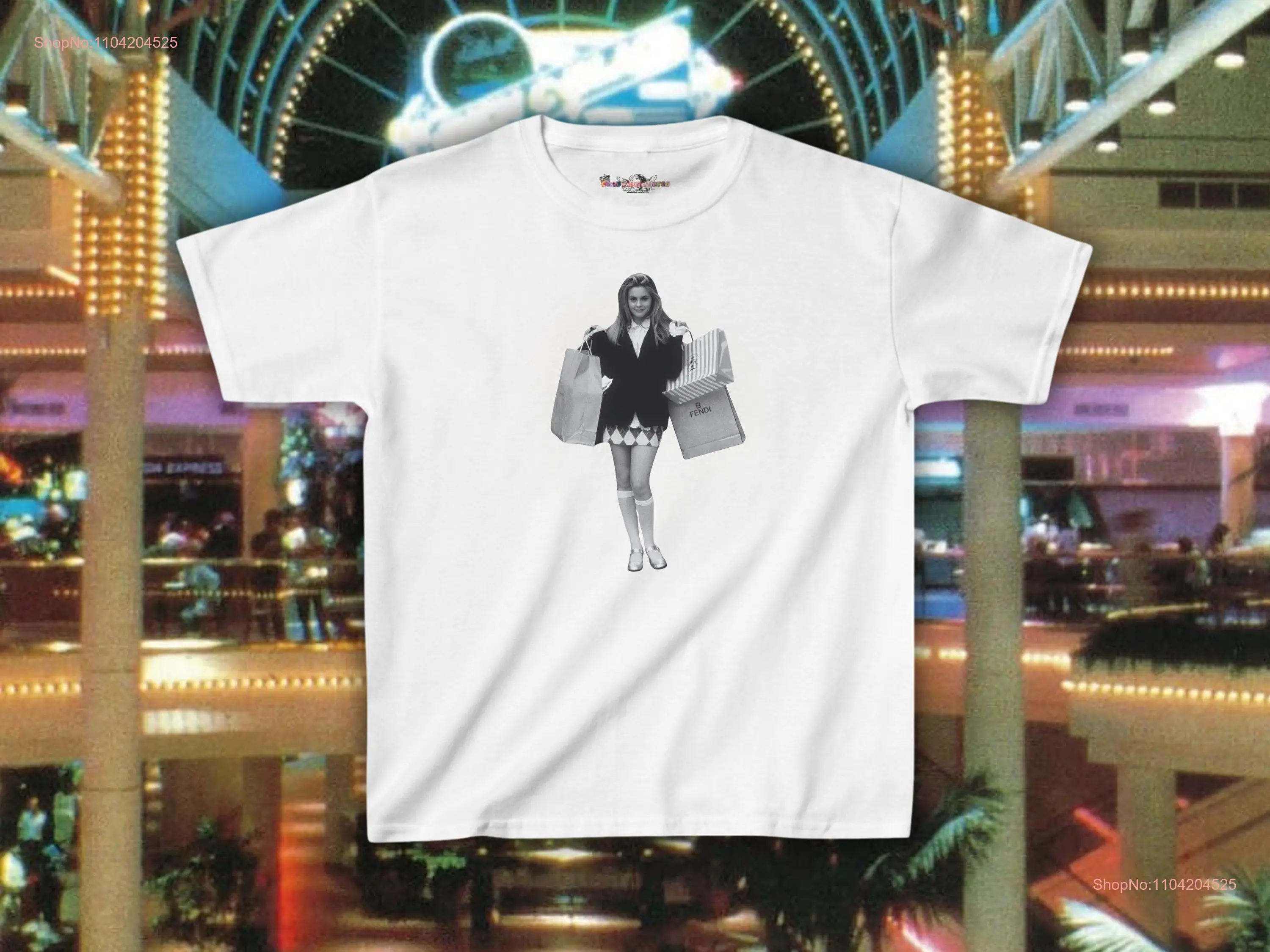 Clueless Baby T Shirt 90s Cher Trendy Pinterest Style Y2K fashion long or short sleeves