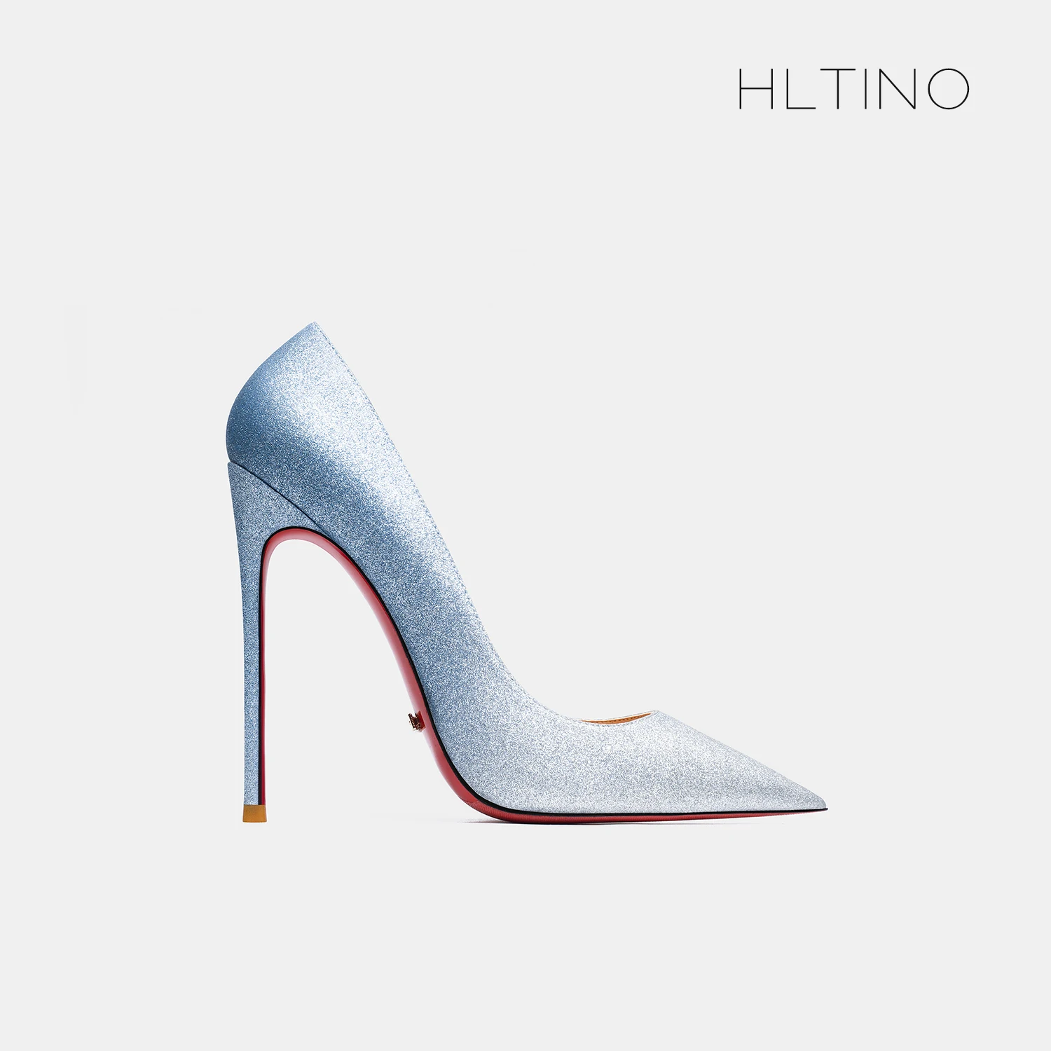 HLTINO 12cm Silver Sequins Pumps Women Elegant High Heels Summer Autumn Bling Stilettos for Evening Dress Sparkle Single Shoes