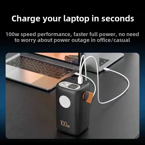 Power Bank 60000 мАч, 100 Вт, сверхбыстрая зарядка, зарядка большой емкости для ноутбука, флэш-зарядка BCAK, мобильный источник питания