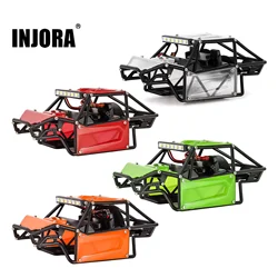INJORA Nylon Rock Buggy Body Shell Kit Telaio per 1/24 RC Crawler Auto Axial SCX24 C10 JEEP JLU Bronco Base Campo Parti di Aggiornamento