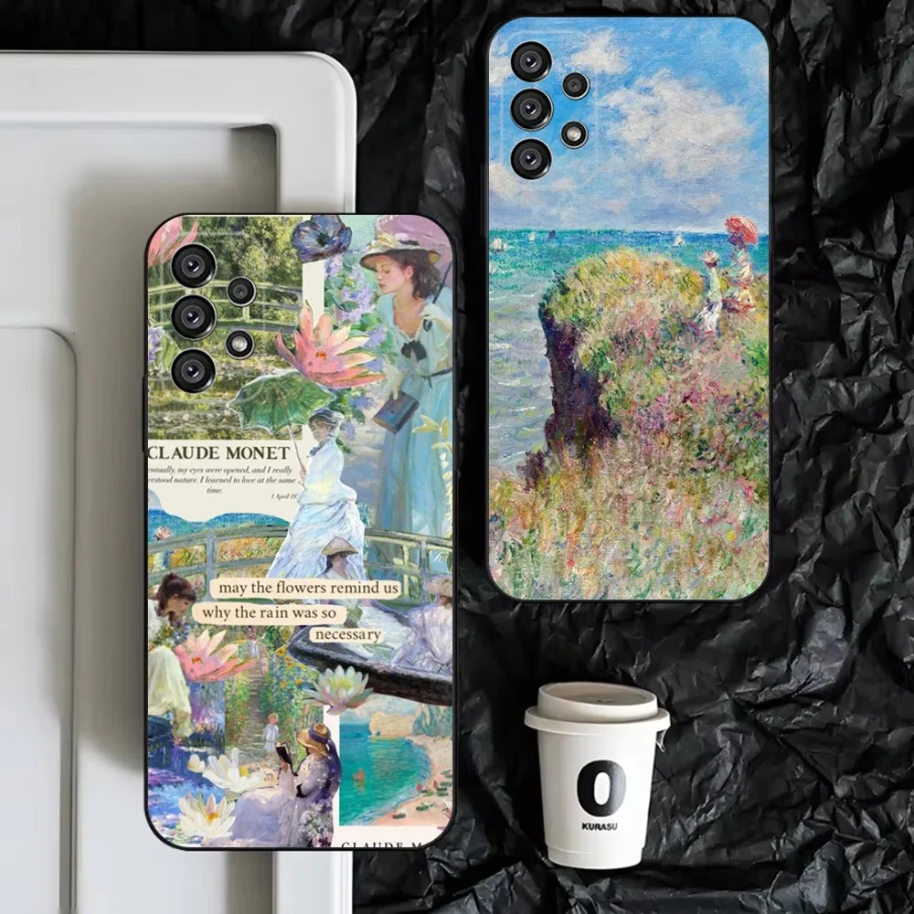 

Claude Monet Art Phone Case For Samsung S25,S24,S23,S22,S21,S20,S10,Ultra,Plus,Lite,FE,Soft Silicone Black Cover