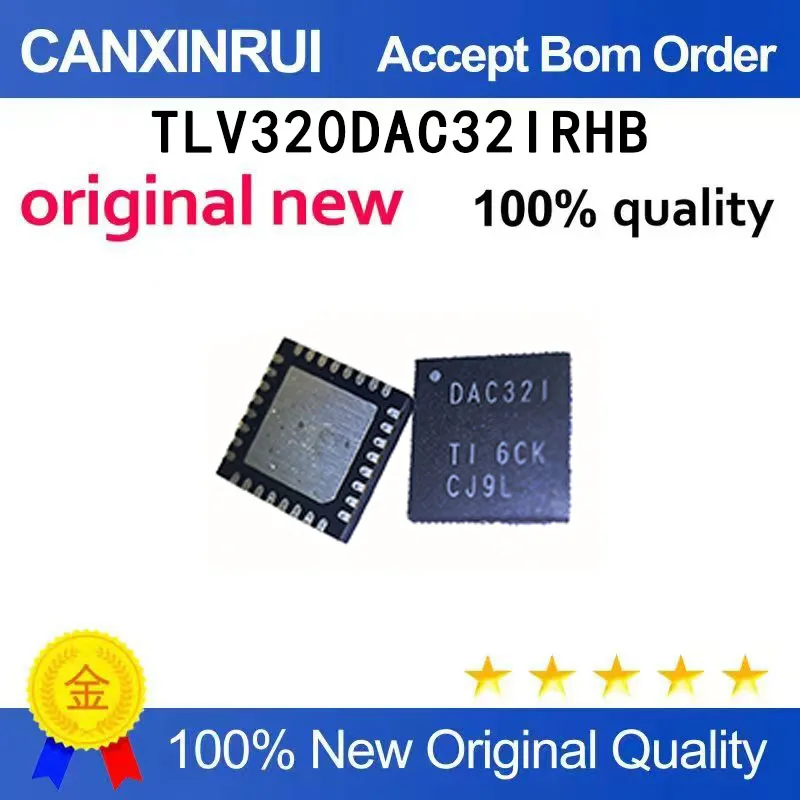 

(5-100 pieces)Brand new original TLV320DAC32IRHB silk screen DAC321 QFN