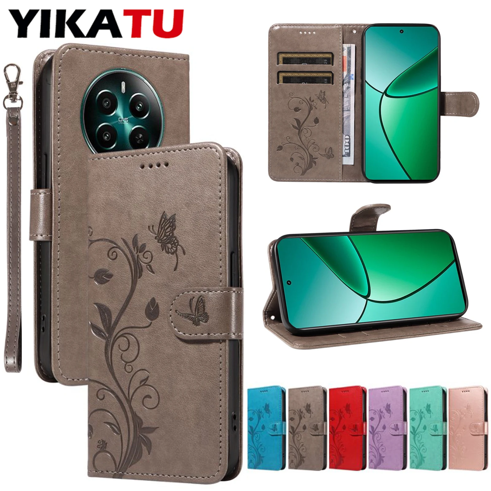 حافظة جلدية لهاتف OPPO Realme 14X 14 13 12 10 Pro Plus 5G 11 11X V23 V20 V11 P1 4G Note 50 Narzo N63 70 50i 50A Prime GT 6