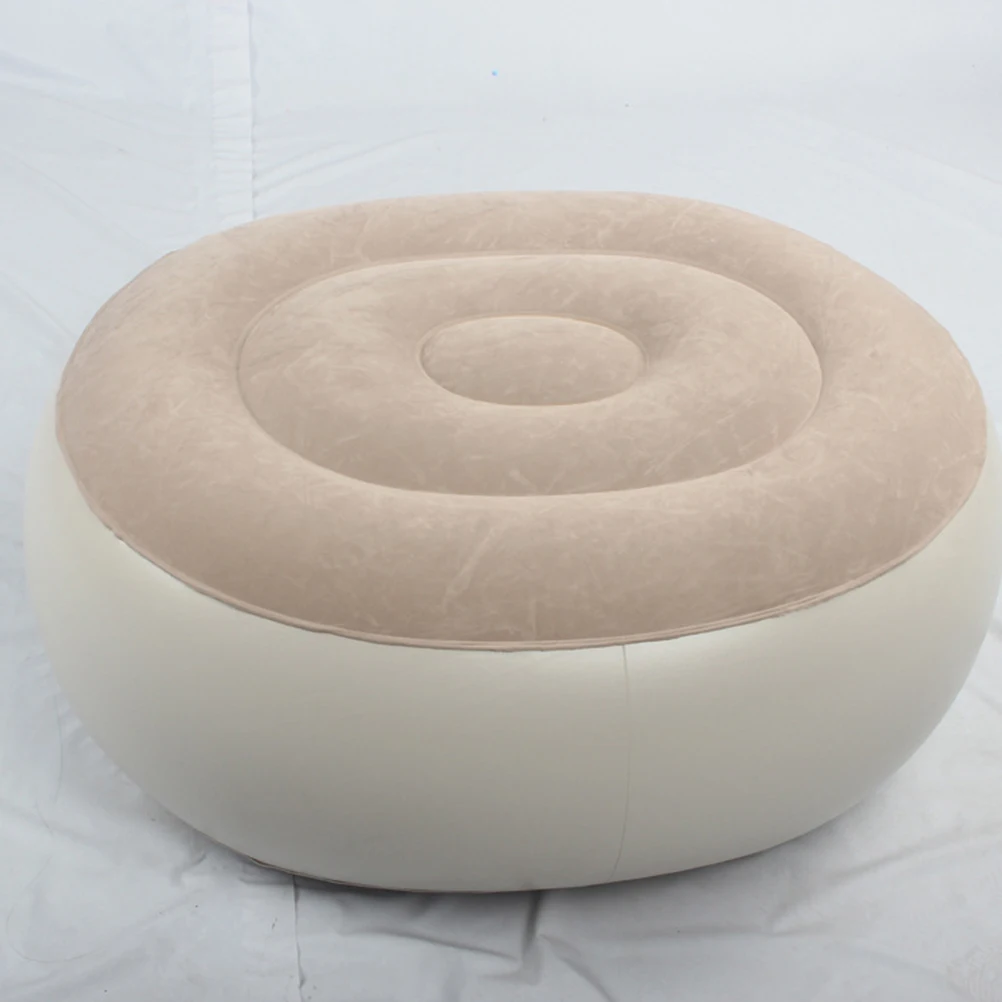 

Flocking Inflatable Inflatable Seat Foot Seat Lightweight Portable PVC Lazy Foot Stool Material Use Stool