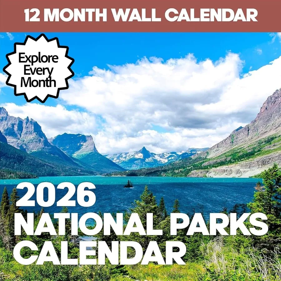 

2026 tiol Parks Wall Calendar Beautul Outdoor ture Landscapes Calendar of US State Parks Scenery for 2026 Great Calendar Stocki