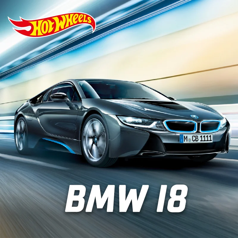 

New Original Hot Wheels Bmw I8 Roadster Car Alloy Simulation Racing Car Collect Car Toys Holiday Gift In Stock