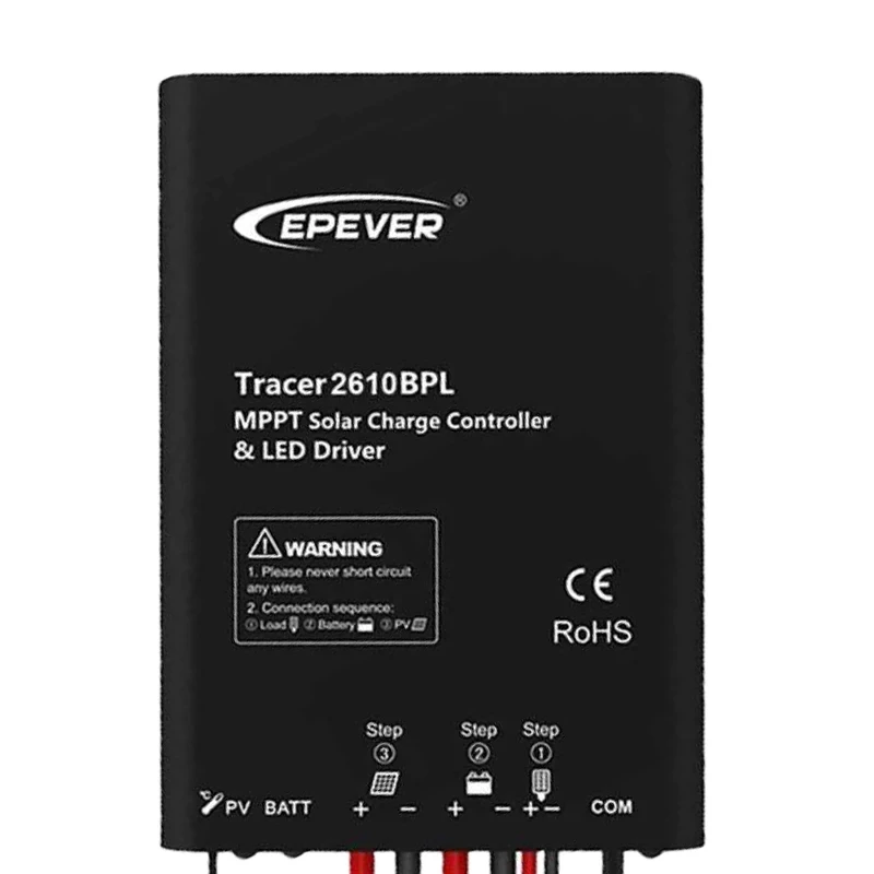 EPEVER Tracer2610BPL 10A MPPT Solar Charge Controller 12V/24V Auto with Comprehensive Electronic Protection