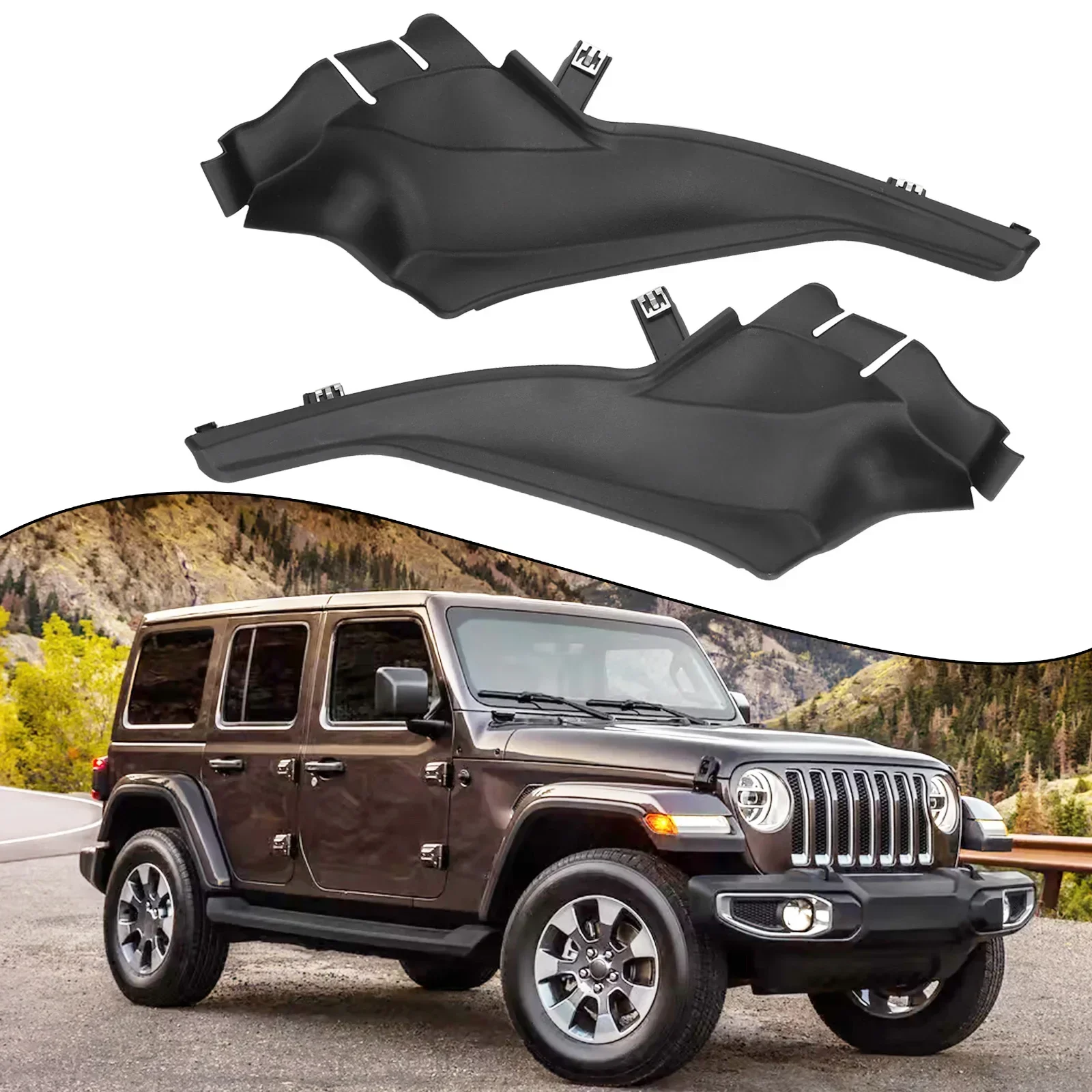 For Jeep For Cherokee 14-18 Mudguard Cowl Cover Cap Trim Panel Left Right Side 68102561AE/68102560AE Easy Install