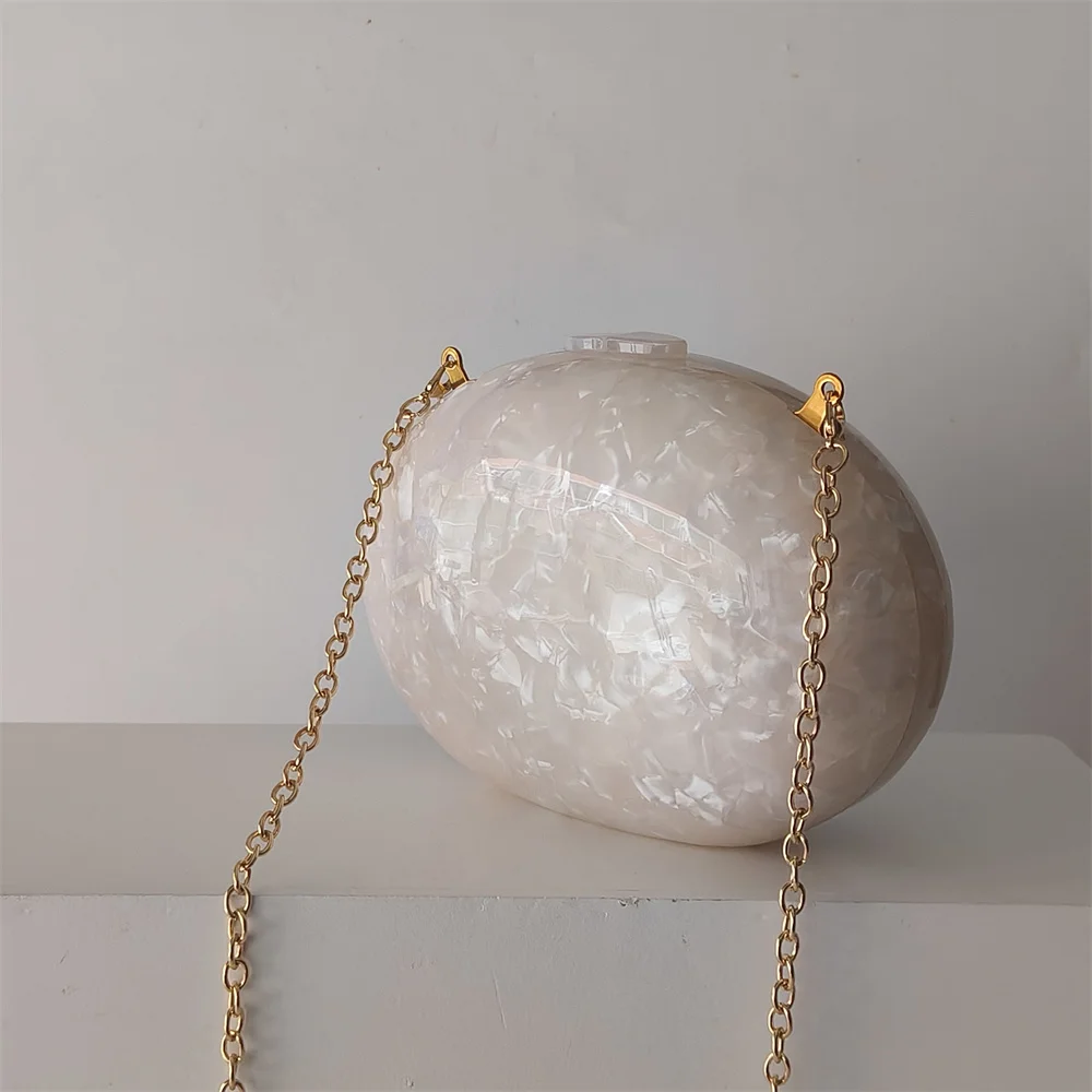 Crossbody Shoulder Woman Luxury Designer Handbag Dresses Handbag Woman Acrylic Oval Box Women Purses Handbags Shopping Bag
