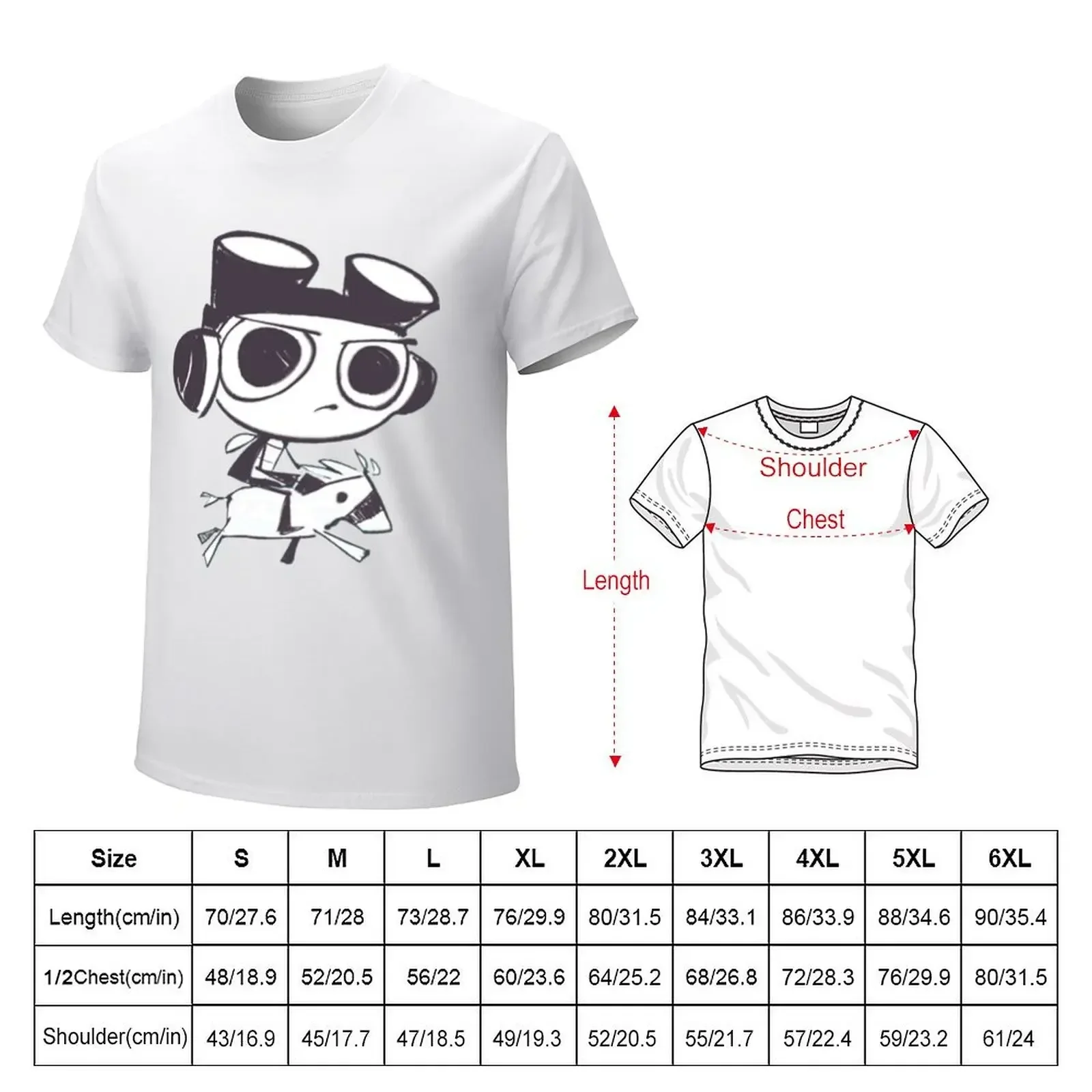 Psychonauts Raz rides a pony Sugarcube T-shirt Short sleeve tee new edition boys whites tees mens clothes