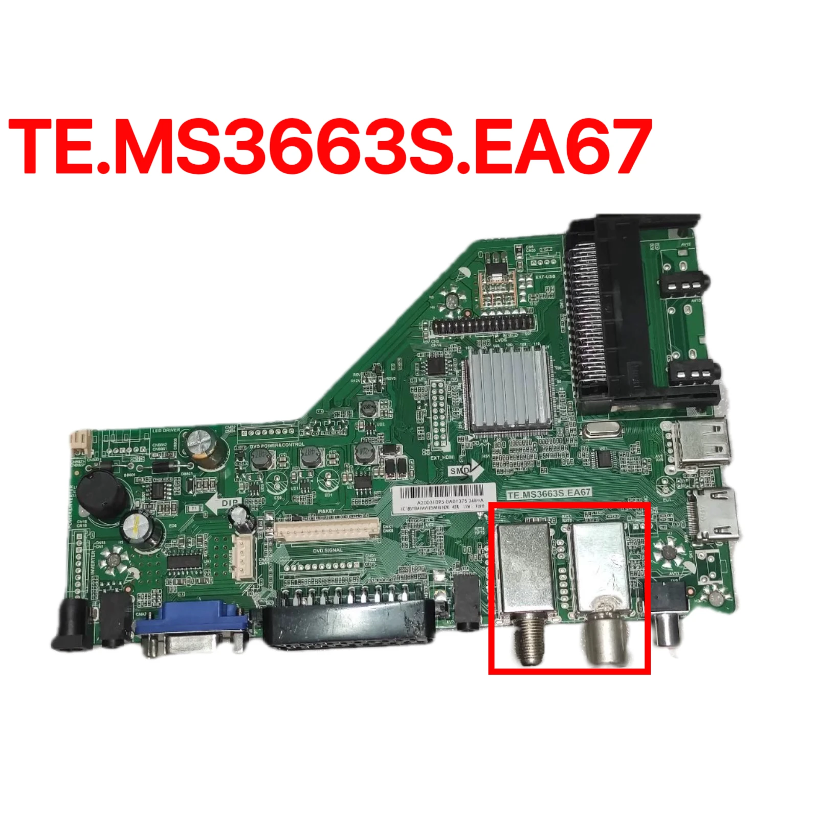 Good working For TE.MS3663S.EA67 Original TV motherboard compatible with multinational systems for lc185tt8a mv185whb-n20
