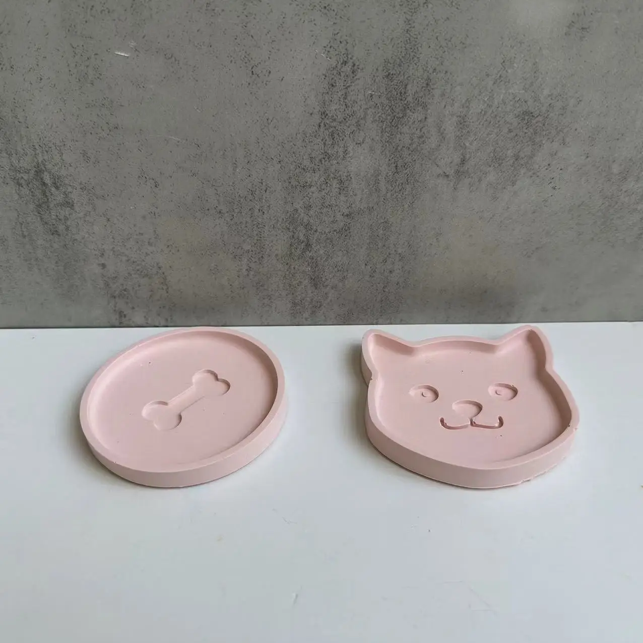 DIY kot kości Pet przechowywania Coaster formy silikonowe taca epoksydowa formy gipsowe forma betonowa DIY glina ceramiczna odlewania... — zdjęcie 6