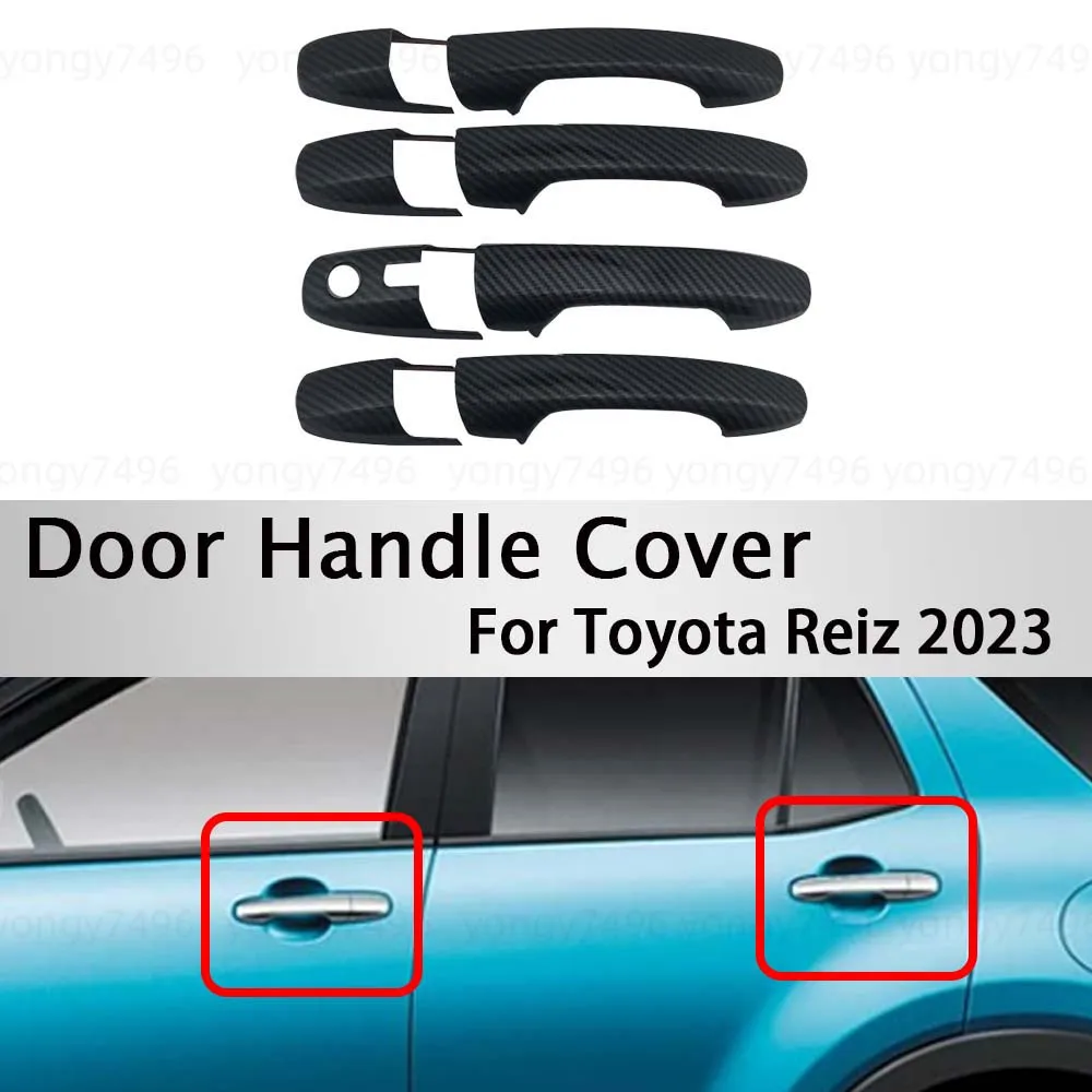 

Car Decoration Door Handle Cover For Toyota Reiz 2023 Carbon Fiber Car Stickers Upgrade Styling Cars Accessories Modify A Car