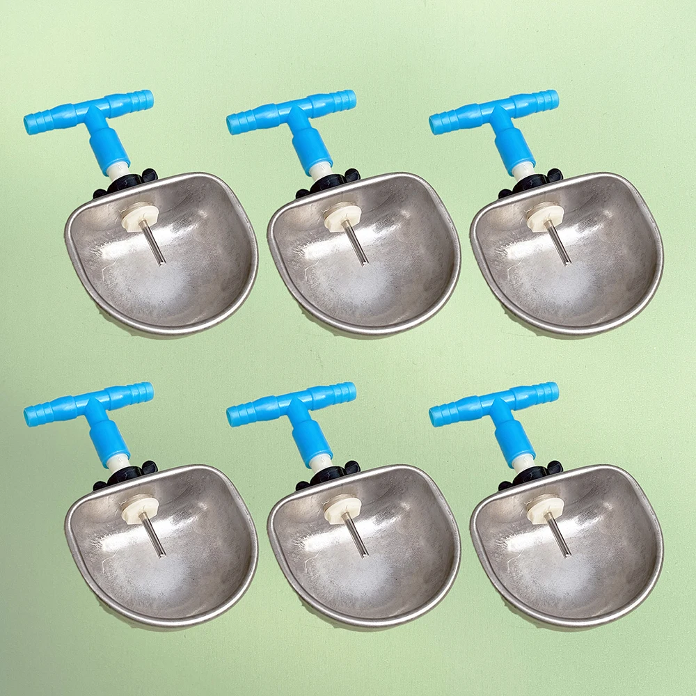 Cuenco de agua automático de acero inoxidable para conejos, zorro, hurones, resistente a masticar, 6 uds. ‌ Warren ‌   Asociado