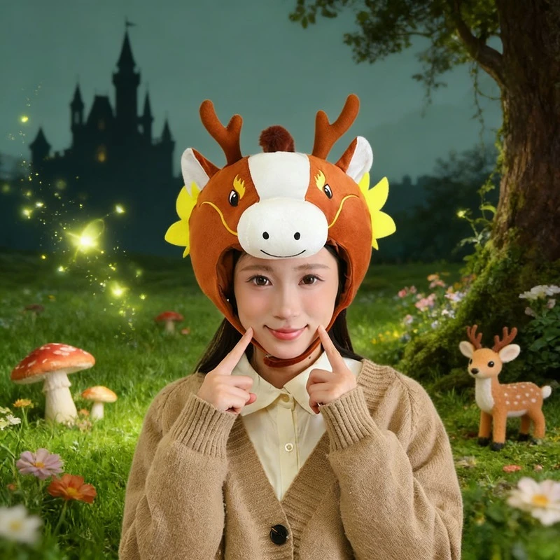 سنة الحصان التميمة ريوما هود قبعة صور الدعائم الكرتون هود الأداء الدعائم #1