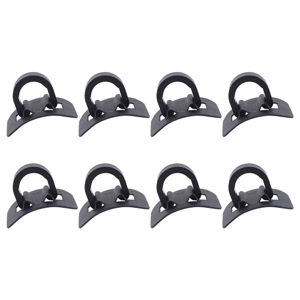 8pcs Bike Frame Cable Clips Aluminum Alloy Adhesive Seat Derailleur Guide Shifter Hose Brake Clamp Road