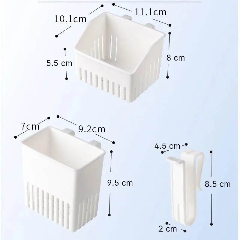 Utensil Draining Basket PP Cutlery Dryer Holder Tableware Organizer: 1PCS/2PCS Sink Rack Kitchen Accessories