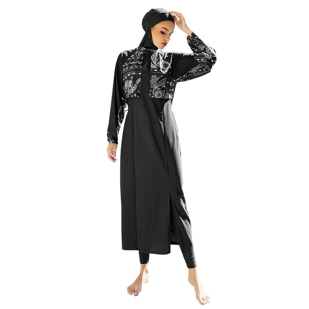 Modest Muslim Sportswear Women Burkini Swimming for Veiled Women for Beach and Surfing Burkini Long Swimwear for Hijabis