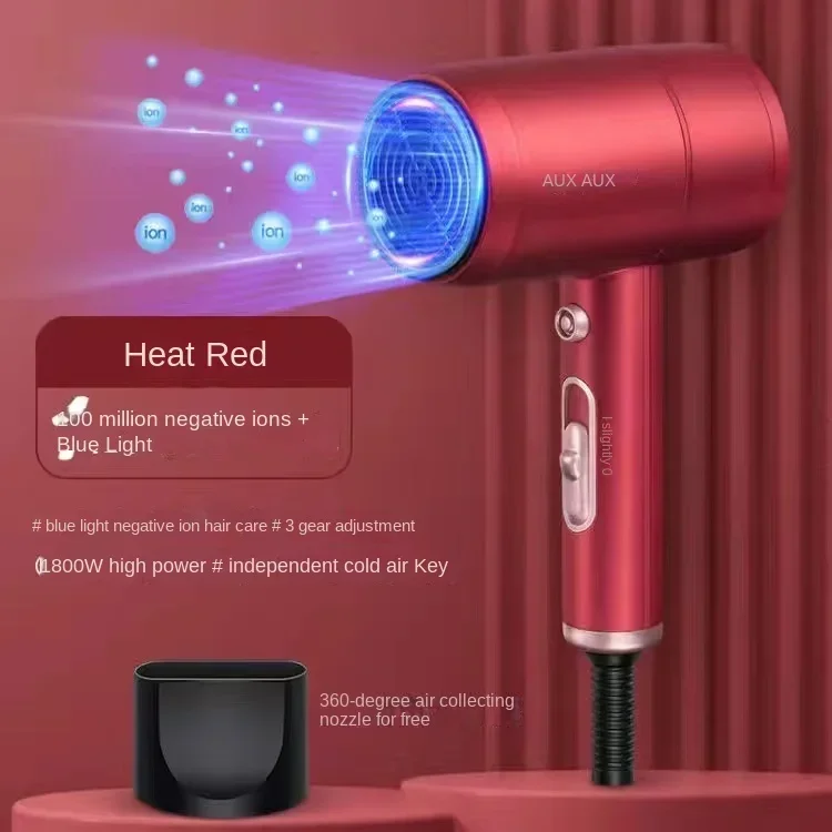 Small but Powerful Hair Dryer with Ion Technology for Travel and Dorm Use 220V