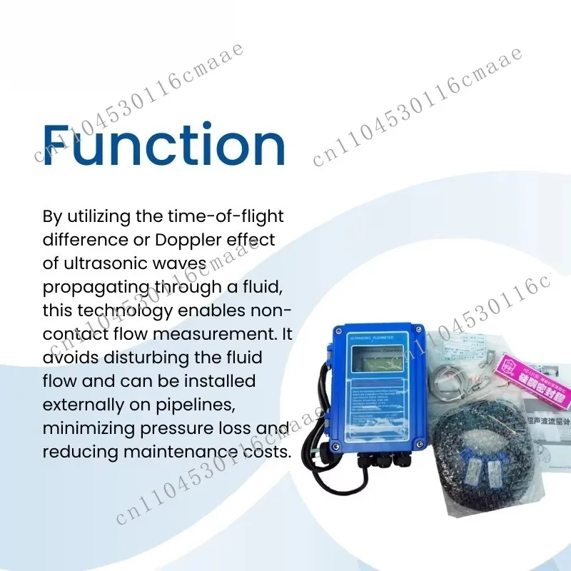 Wall Mounted Fixed Flowmeter, Split Type Measuring Water Flowmeter OEM