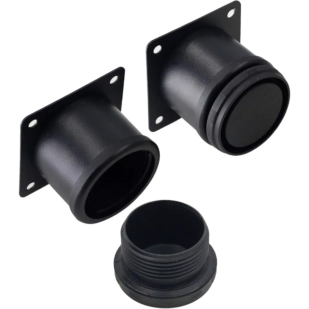 مجموعة من 4 أرجل أثاث من الفولاذ المقاوم للصدأ مقاس 2 بوصة، أرجل خزانة مستديرة قابلة للتعديل بقطر 2 قدم للمطبخ، أرجل بديلة معدنية للكابينة