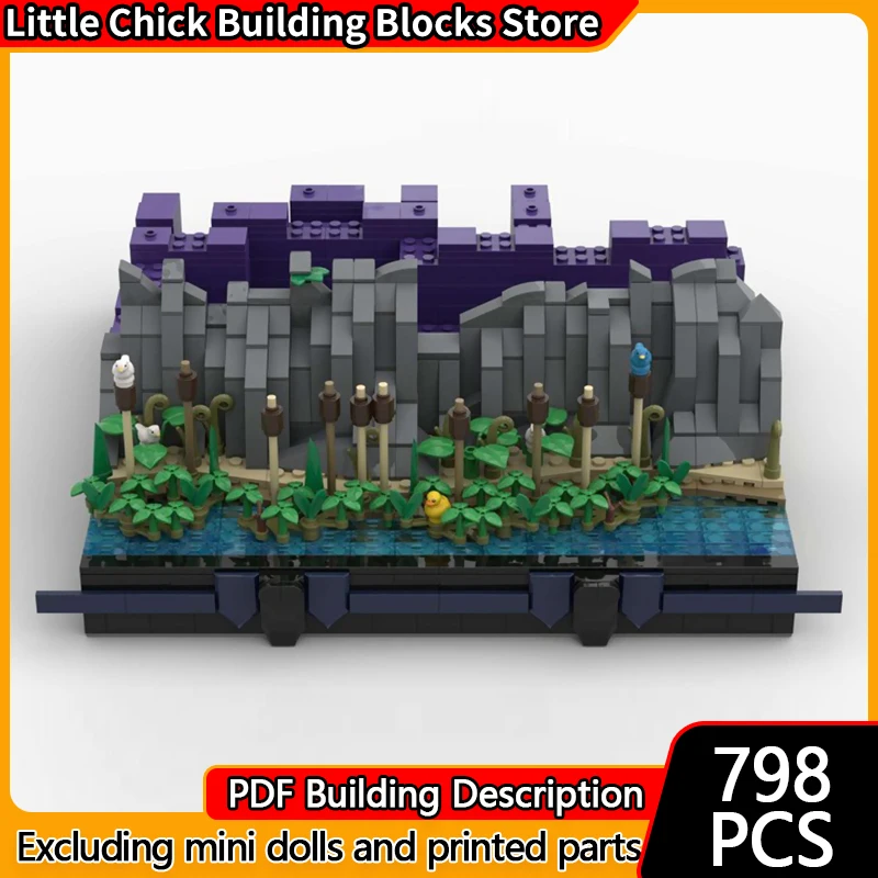 

Средневековый замок, модель MOC, строительные кирпичи, берег и строительство, модульная технология, детские праздничные подарки, сборные игрушки, костюм