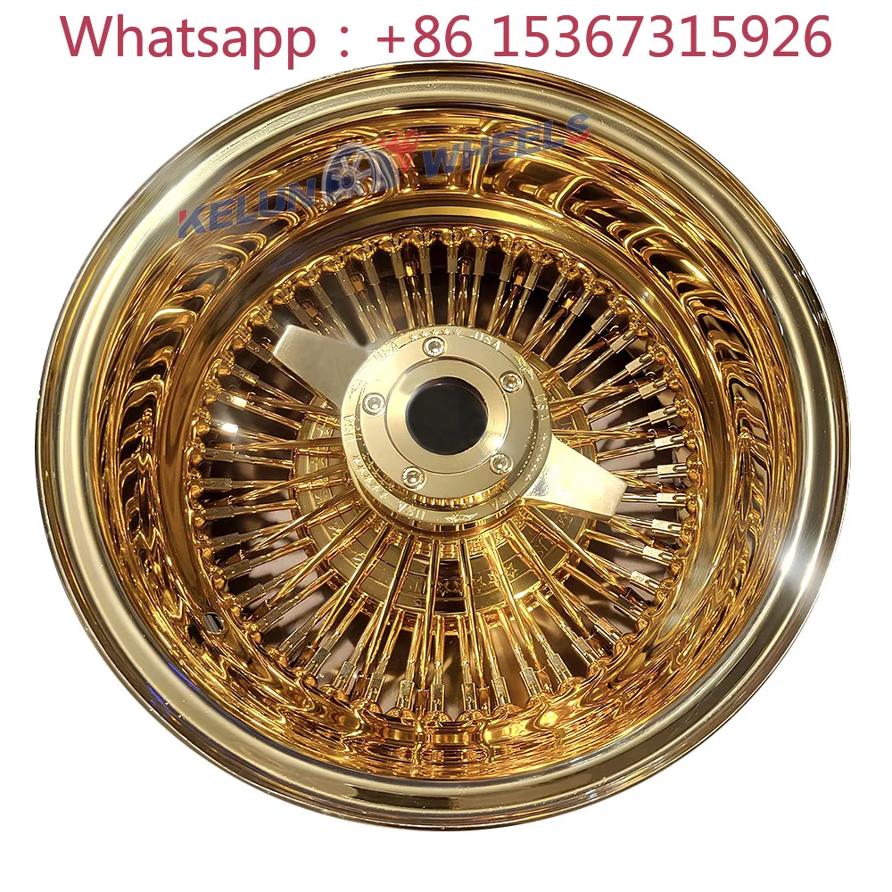 Rines de Alambre de Lujo de 13x7 y 14x7 Pulgadas con Patrón de Pernos de 5x4.5/4.75/5 Pulgadas para Autos de Pasajeros